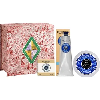 Kosmetická sada L'Occitane en Provence Dárková sada tělové péče Shea Butter Bodycare Gift Set + 2 měsíce na vrácení zboží