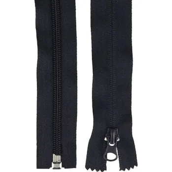 Zip Spirálový zip skrytý No 5 délka 75 cm dělitelný, barva Černá