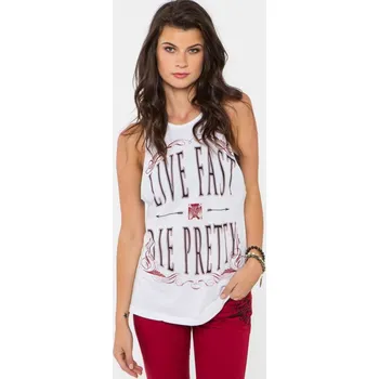 Dámské tričko Dámské tílko Metal Mulisha MANTRA WMS - bílé XS