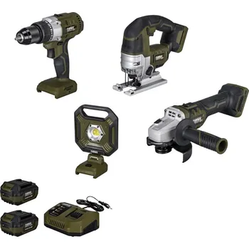 Sada aku nářadí Narex CAMOUFLAGE 8 CSV 13-2, CBU 125, CPL 90, START SET-CMFL, CR LED 20