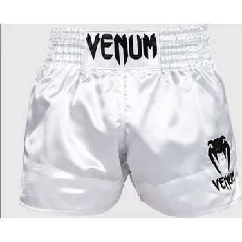 MMA Thai trenýrky VENUM CLASSIC - bílé M