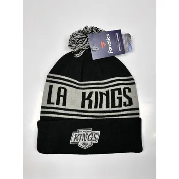 Čepice Fanatics Pánská zimní čepice Los Angeles Kings NHL A/CAP Beanie Cuff W/Pom