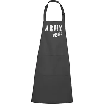 Kuchyňská zástěra Zástěra s potiskem Army style Barva zástěry: Antracitová