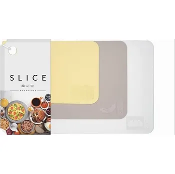 Kuchyňské prkénko DuraHome Set 3 ks prkének SLICE Breakfast