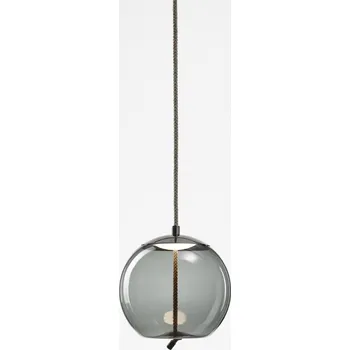 BROKIS Závěsné svítidlo KNOT SMALL SFERA 7,5W 2700K 920lm šedá kouřová / černý chrom PC1035_SGTR_GL_CHBL_CHBLC_RN - BROKIS C BRO PC01035_004