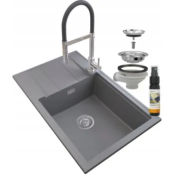 Granitový dřez Jednokomorový dřez Granitan granit šedý