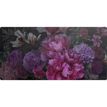 Obraz Odolná prostiskluzová podložka na stůl Květiny ve tmě 90x45 cm
