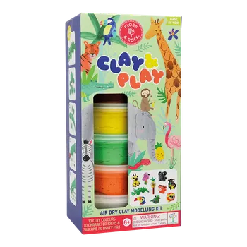 Dřevěná hračka Floss&Rock Plastelína Džungle