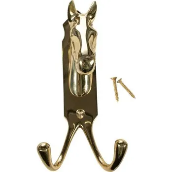 Věšák na sedlo a uzdečku Věšák HKM Hlava koně s dvěma háčky