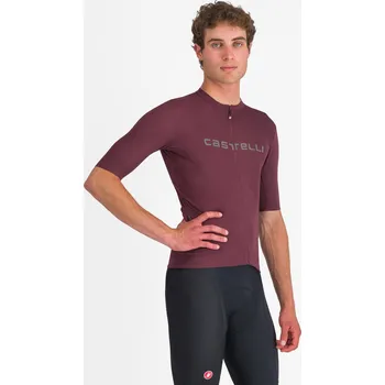 cyklistický dres Castelli dres Prologo LITE XXL bordó - 10 % pro přihlášené BFEXTRA10