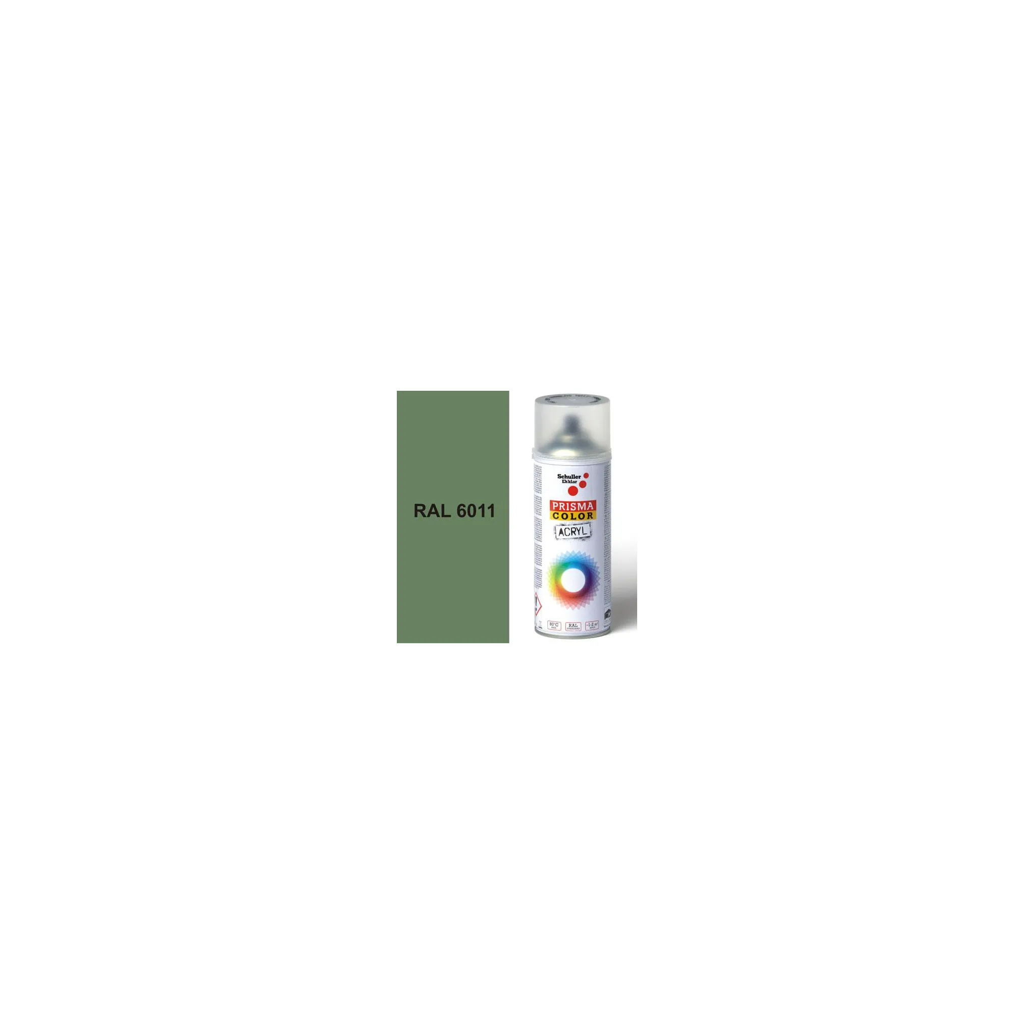 Fotografie 2 - Barva ve spreji Schuller Eh'klar Prisma Color sprej 400 ml RAL 6011 rezedově zelená