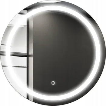 Zrcadlo Zrcadlo Kulaté podsvícené 80 cm Nástěnné LED Ring dotykový spínač