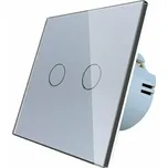 WELAIK skleněný dotykový vypínač kompletní ř.5- šedý