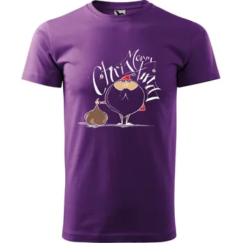 Pánské tričko Pánské tričko Santa s dárky Velikost: XL, Barva trička: Fialová
