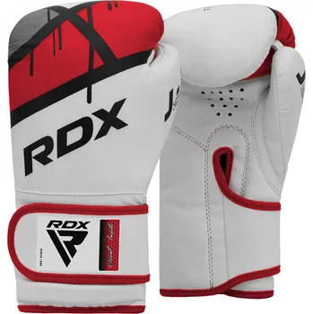 Boxerské rukavice RDX Dětské Boxerské rukavice J7 6oz - bílo/červené