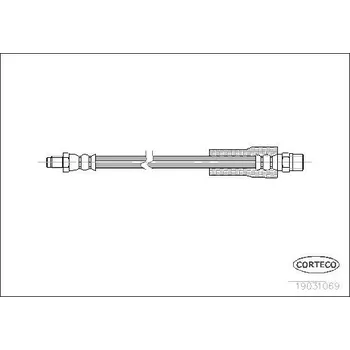 Brzdová hadice Brzdová hadice CORTECO 19031069