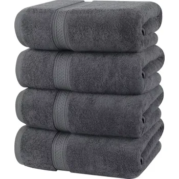 Ručník 4dílná sada osušek UTOPIA TOWELS 100% bavlna, varianty: Tmavě šedá