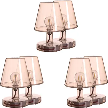 Lampička Fatboy, Bezdrátové stolní lampy Transloetje hnědé 6 ks - Formadore