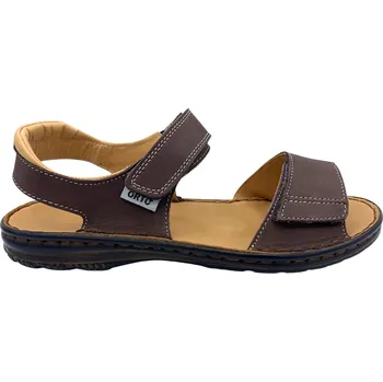 Dámská obuv Pánské kožené zdravotní sandály Orto Plus 2706 hnědé Velikost: 42 (EU)