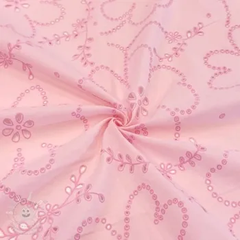 Bavlněná látka VOILE Puffy light pink