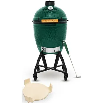 Zahradní gril Big green egg large set s integrovaným pojízdným stojanem + doprava zdarma