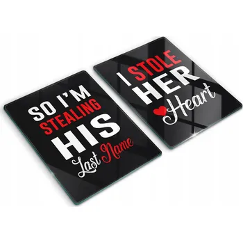 Obraz Krájecí deska Wallfluent sklo 2 ks