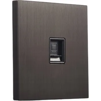 Elektrická zásuvka Internetová zásuvka nástěnná Alkri-Light hnědá