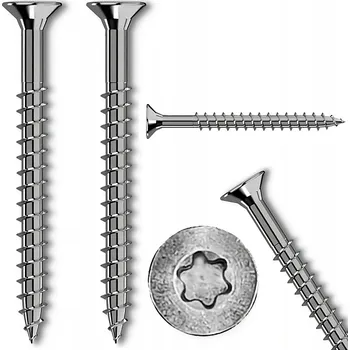 Vrut Nerezové vruty do dřeva 4x50 částečný závit ocel A2 Torx 200 ks