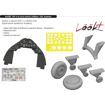 Plastikový model Eduard 1/48 F4F-4 w/ early wheels LööKplus (ACADEMY)