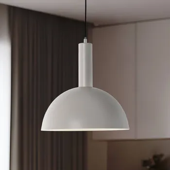 SIGMA Závěsné světlo Vitrum cupola M, taupe, kov, Ø 30 cm, E27 1 x 15 W LED - Doprava zdarma