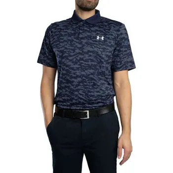 Pánské tričko Pánské tričko Under Armour Perf 3.0 Matchplay Printed Polo velikost S midnight navy