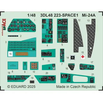 Plastikový model Eduard 1/48 Mi-24A SPACE (TRUMPETER)