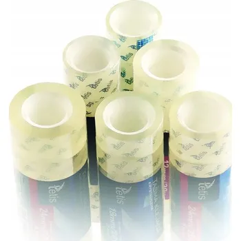 Lepicí páska Samolepicí lepicí páska do kanceláře Pásky 8 KUSŮ 18 mm x 36 m Tetis