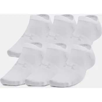 Under Armour Ponožky UA Essential No Show 6pk - bílé XL
