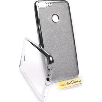 Pouzdro na mobilní telefon Pouzdro Glitter Case Elektro Huawei P Smart Stříbrné