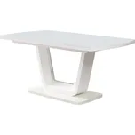 Vikio Jídelní rozkládací stůl bílý lesk 160-200x90 TJS115B