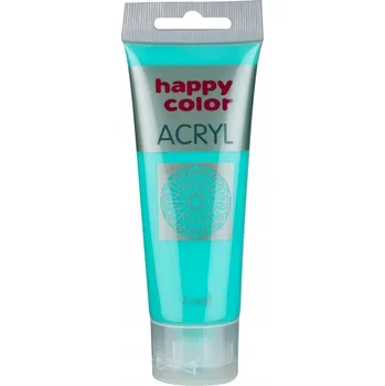 Vodová barva AKRYLOVÁ BARVA HAPPY COLOR 75 ml v tubě tyrkysově modrá, SYTÁ