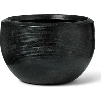 Květináč Capi Arc Granite Ball Black Ø 132 cm / V 90 cm