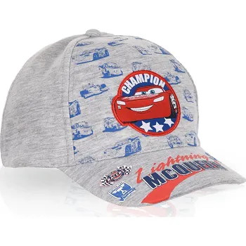 Kšiltovka Chlapecká kšiltovka DISNEY CARS McQUEEN šedá Velikost: 54 cm