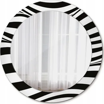 Zrcadlo Kulaté Zrcadlo do Koupelny Abstraktní Vlna 70cm