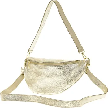 Kabelka Kožená ledvinka Laura Biaggi 107-80 - zlatá