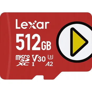 Paměťová karta PAMĚŤOVÁ KARTA LEXAR 512GB MICRO SD SDXC A1 V30 100MB/S + ADAPTÉR PRO