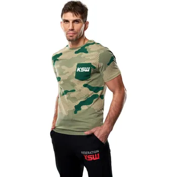 Pánské oblečení Pánské tričko KSW POCKET KHAKI XL