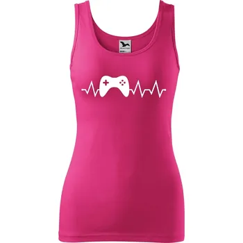 Dámské tílko s potiskem Tep gaming Velikost: M, Barva: Purpurová