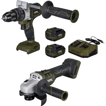 Vrtačka Sada aku nářadí Narex CAMOUFLAGE 10 - aku příklep. vrtačka CSP 13-2+úhlová bruska CBU 125