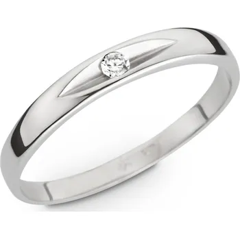 Prsten Prsten z bílého zlata se safírem 256.90 Velikost: 55