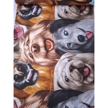 Látka Waflovina š.150cm Pejsci