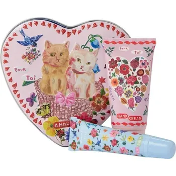 Kosmetická sada Heathcote & Ivory Sada krému na ruce a balzámu na rty v dóze - Forest Folk