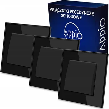 vypínač 3x Křížový schodišťový vypínač jednoduchý zapuštěný skleněný vypínač APPIO