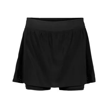 Dámské šaty Johaug Discipline Skirt, sukně s integrovanými šortkami Black